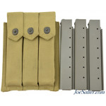 WWII USMC Thompson 3 Pocket 30rnd Magazine Pouch W/Mags