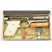 Scarce Boxed Nickel Deluxe Sharpshooter Pellet Pistol W/Extras Bulls Eye Mfg. Corp