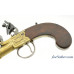 Lovely Pair of All Brass London Flintlock Turn-Off Pistols by Edward Dutton