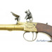 Lovely Pair of All Brass London Flintlock Turn-Off Pistols by Edward Dutton