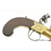 Lovely Pair of All Brass London Flintlock Turn-Off Pistols by Edward Dutton