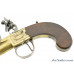 Lovely Pair of All Brass London Flintlock Turn-Off Pistols by Edward Dutton