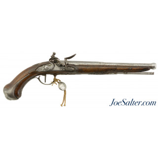 Unusual French Small Bore Flintlock Pistol By Saintonge of Orleans (1760 – 1780)
