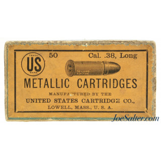  Circa 1890's US Cartridge Co. 38 Long Rim Fire Black Powder Ammo 