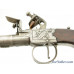 British Iron-Frame Flintlock Turn-Off Pistol by Girdler