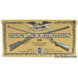 Full Box Ten-X 44-40 Reload Ammunition 200 Gr. RNFP Mfg. For SASS 