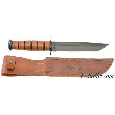 Ka-Bar Military Fighting Utility Knife Plain USMC 