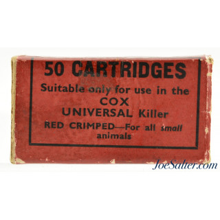 Scarce ICI Cox Universal Humane Small Animal Killer Ammo Pre-WWII England