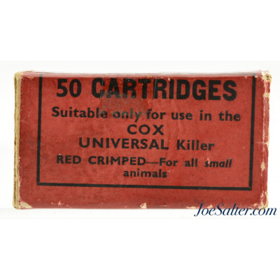 Scarce ICI Cox Universal Humane Small Animal Killer Ammo Pre-WWII England