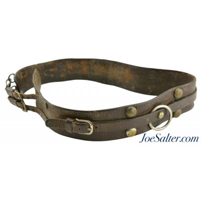 Antique Sheriff Lawman Restraint Leather Belt 1800s