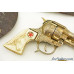 Set of Hubley "Texan JR" GOLD Die-Cast Cap Pistols/Holster Rig