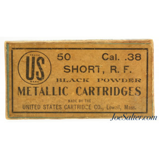  Full & Sealed! US Cartridge Co. 38 Short Rim Fire Black Powder Ammo Lowell