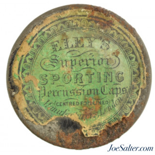  Early Original Eley's “Sporting”  Percussion Cap Tin Partial 