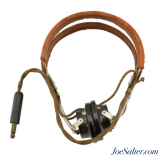 Vintage 1940s WWII Headset HB-7 US Army R-14 Receivers Headphones