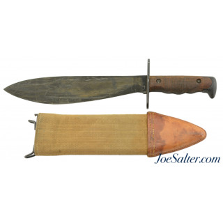 US WWI M1917 Bolo Knife/Scabbard A.C.Co. 1918