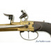 European Brass-Framed Flintlock Pistol With Snap Bayonet