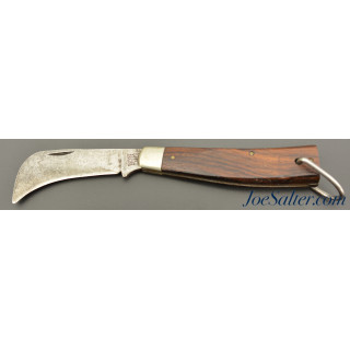  Schrade Walden Lineman's Skinning Knife Cocobola Hawkbill 136