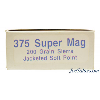 .375 Super Mag 200gr Sierra JSP 20rnds