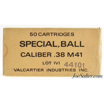  Vietnam War 38 Special Ammo M41 Special Ball Valcartier Industries Full Box