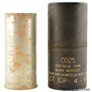 US Cartridge 75mm Blank M337A1E1