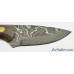 B. Merry Custom Hunting Knife Mammoth Bone Leather Sheath Alaska