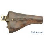 Original British WWI Era P-1903 Open Top Webley Revolver Holster