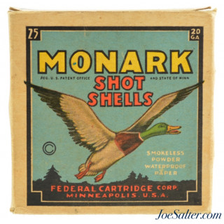 Vintage "Monark" Remington 20ga. 2 1/4"-7/8-6C 25rnds
