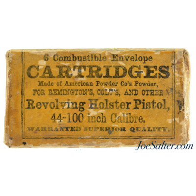 Sealed! 6 Combustible Envelope Cartridges 44-100 Colt