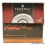 Lot of 45 ACP Ammunition 230 Grain FMJ Federal PMC 100 Rounds