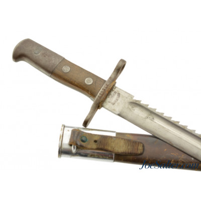 Swiss Schmidt-Rubin Saw Back Mod. 1906 Bayonet and Scabbard