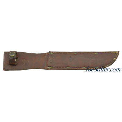 Excellent Original US Mark 2 U.S.N. Brown Leather Scabbard 1943