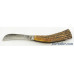  Joseph Rodgers & Sons Stag Scales Curved Hawkbill Pocket Knife