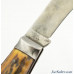  Joseph Rodgers & Sons Stag Scales Curved Hawkbill Pocket Knife