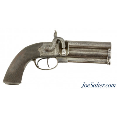  Interesting British Big-Bore Over Under Pistol by Blissett of London