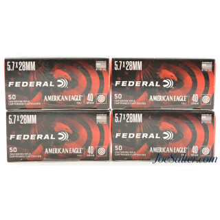 Federal AE 5.7x28 FN 40gr. FMJ Ammo AE5728A 200ct.