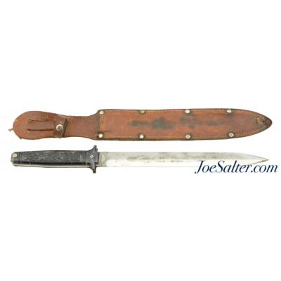 Vintage Inoxidable Noxi Fighting Hunter Knife w/ Sheath