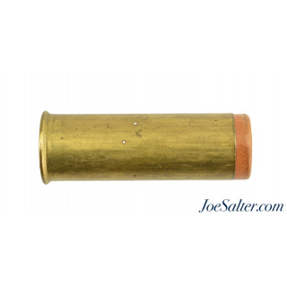 Paper Lined Brass 12 Gauge Shotgun Shell Eley Nobel #5 Shot London 