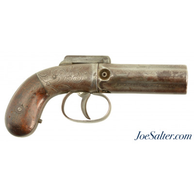 Rare Allen & Wheelock Four-Barrel Pepperbox Pistol