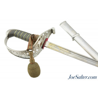 Private Purchase Damascus Swiss Officer’s Saber by Mohr & Speyer