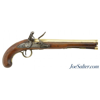 British Brass Barreled Flintlock American Trade Pistol by Ketland & Co.