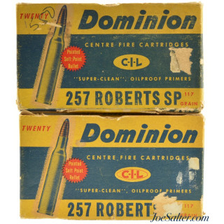 Vintage Dominion 257 Roberts 117gr. SP 20 Rounds