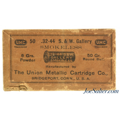 Scarce UMC 32-44 S&W Gallery Smokeless Ammo 50 Grain Round Ball Ammo