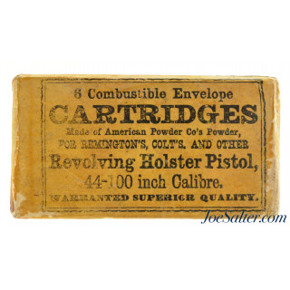 Sealed! 6 Combustible Envelope Cartridges 44-100 Colt