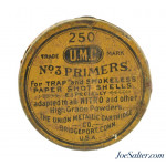  Scarce Full & Sealed! Paper Shot Shell No. 3 Primer Tin U.M.C. Co. 250 Count 