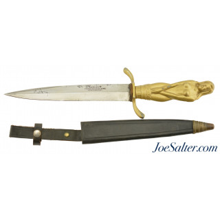 Post-War KORIUM German Dagger with Sheath Rhine Maiden