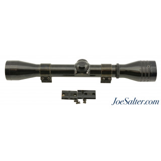 Vintage Redfield 4X Widefield Gloss Duplex Scope and rings