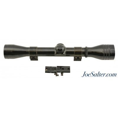 Vintage Redfield 4X Widefield Gloss Duplex Scope and rings