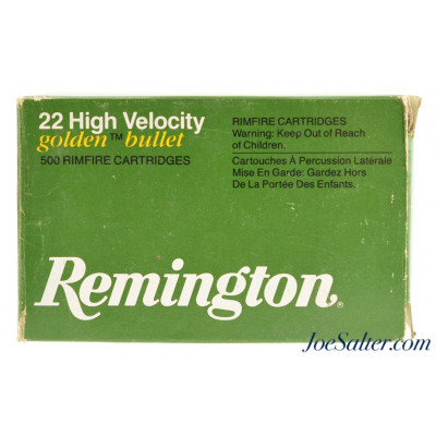 Vintage Remington High Velocity .22 Short Ammunition Brick 500 rnds