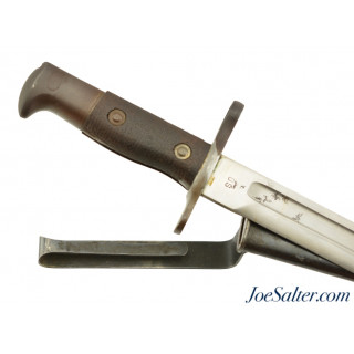  Krag Bayonet Dated 1898 & Early Type Steel Scabbard 