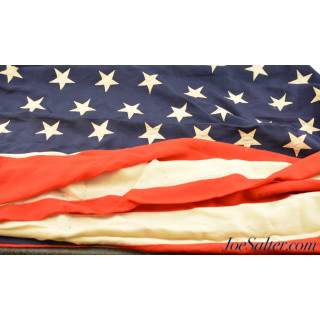 Antique US Standard 6' X 10' Wool Spanish American Era 45 Star American Flag